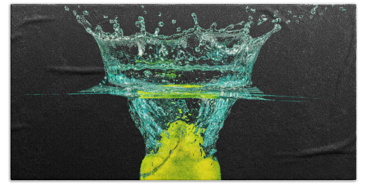 Activity Bath Towel featuring the photograph Tennis Ball by Peter Lakomy