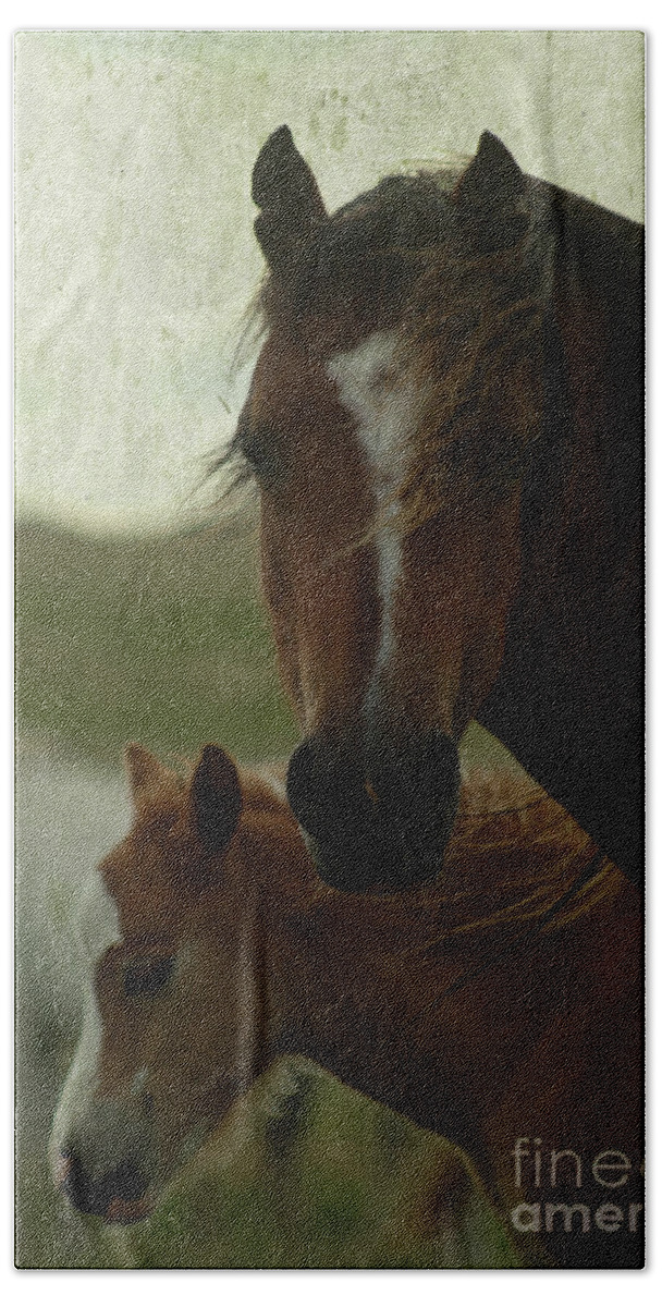 Horse Bath Towel featuring the photograph Horses #7 by Ang El
