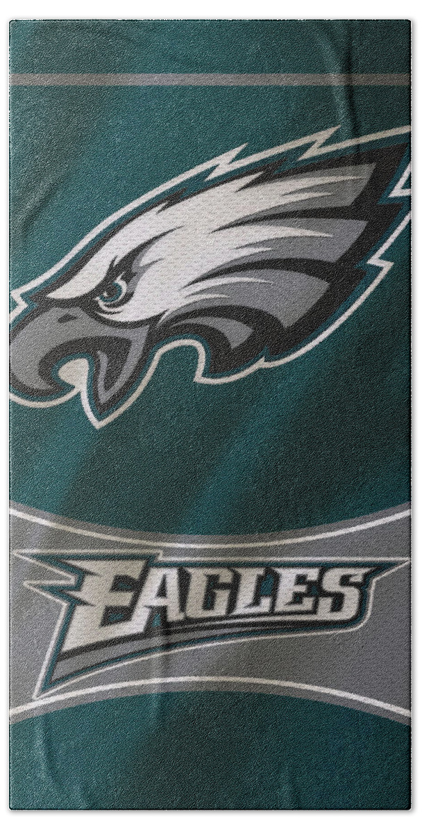 Eagles Bath Sheet featuring the photograph Philadelphia Eagles Uniform by Joe Hamilton