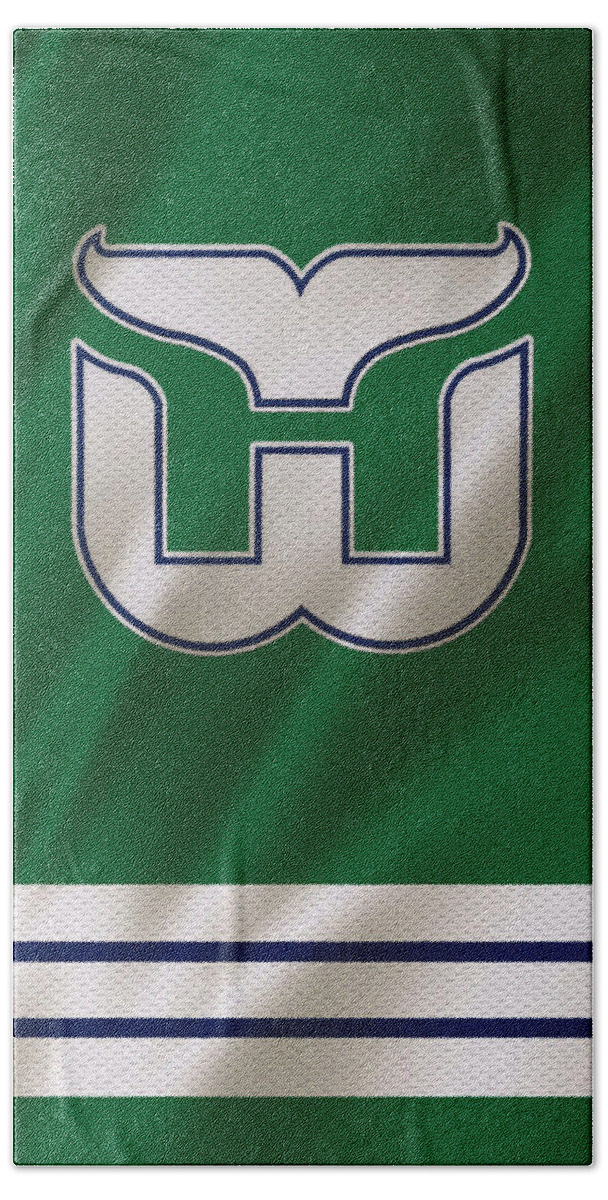 Whalers Hand Towel featuring the photograph Hartford Whalers by Joe Hamilton