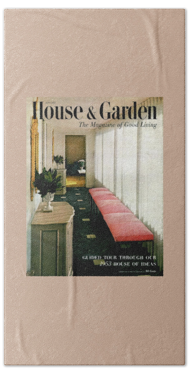 A House And Garden Cover Of A Hallway Hand Towel