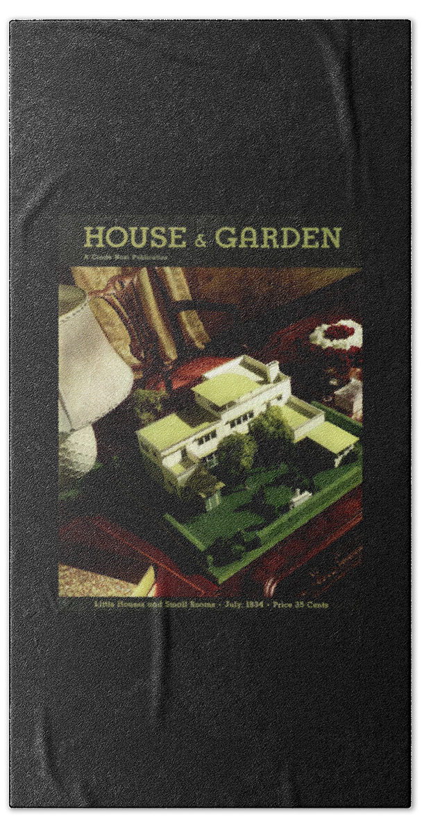A House And Garden Cover Of A Model House Hand Towel