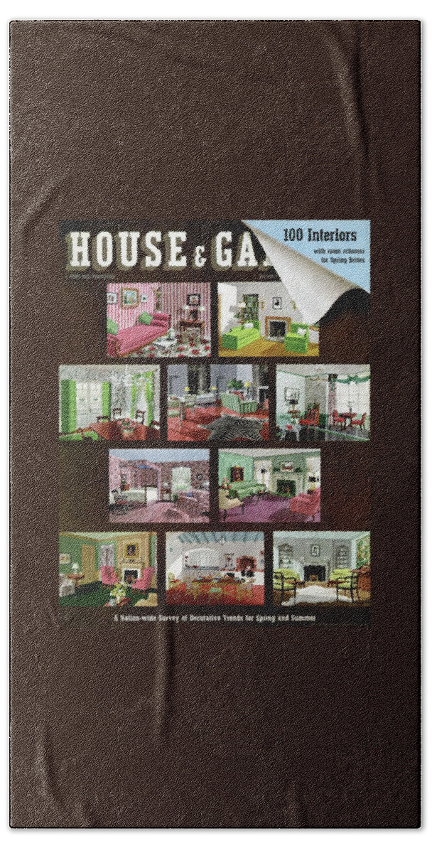A House And Garden Cover Of Interior Design Hand Towel