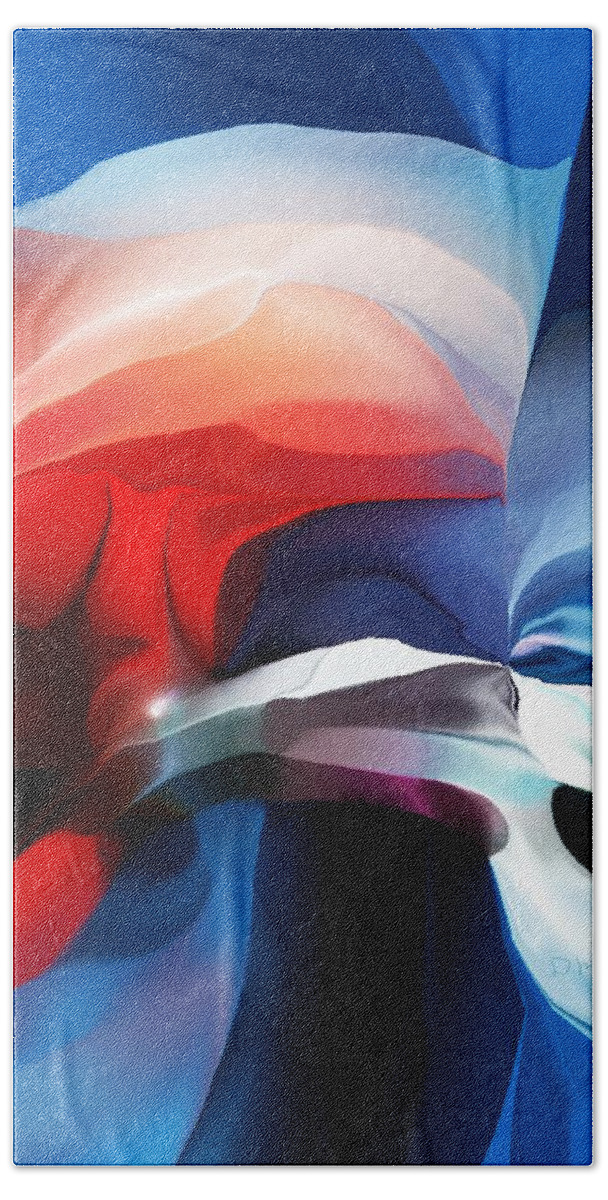 Abstract Bath Towel featuring the digital art Abstract 071713 by David Lane