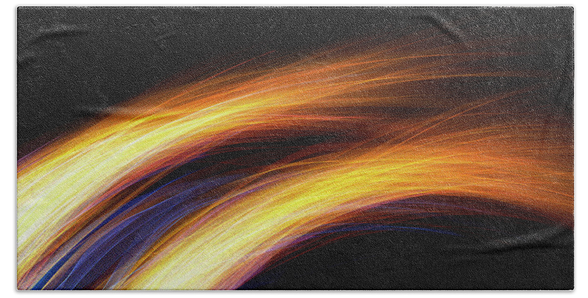 Abstract Bath Towel featuring the photograph Abstract Sparks Pattern by Ikon Images