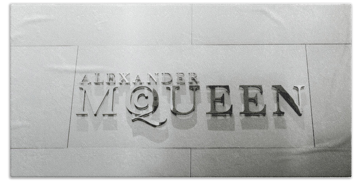 Alexander Mcqueen Hand Towel featuring the photograph Alexander McQueen by Shaun Higson
