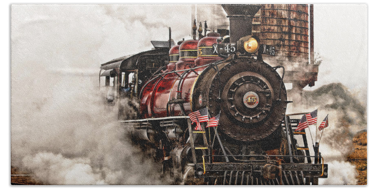 Steam Bath Towel featuring the photograph All Steamed Up by Mary Jo Allen