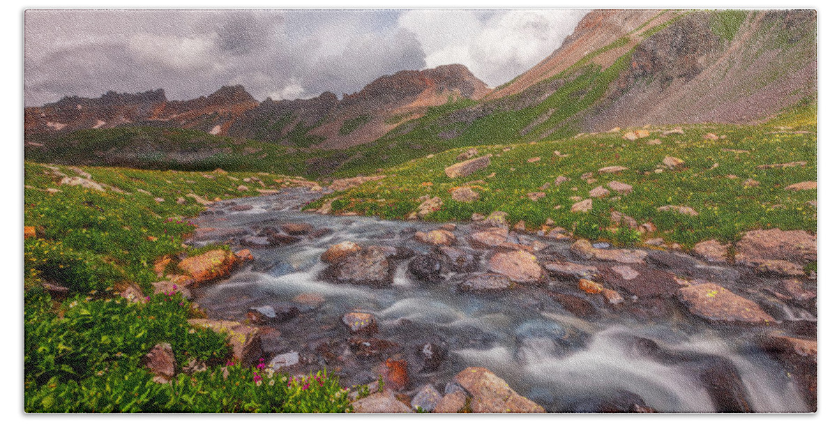 Colorado Hand Towel featuring the photograph Alpine Creek by Darren White