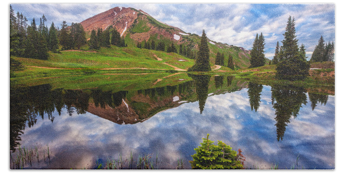 Colorado Hand Towel featuring the photograph Alpine Morning by Darren White