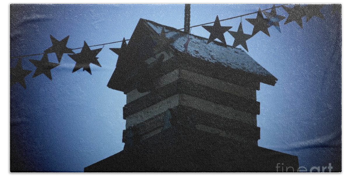 Stars And Stripes Bath Sheet featuring the photograph American Bird House by Brandi Mavretic