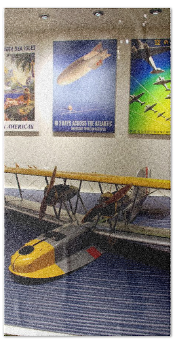Aviation Bath Towel featuring the photograph Amphibious Plane and Era Posters by Kenny Glover