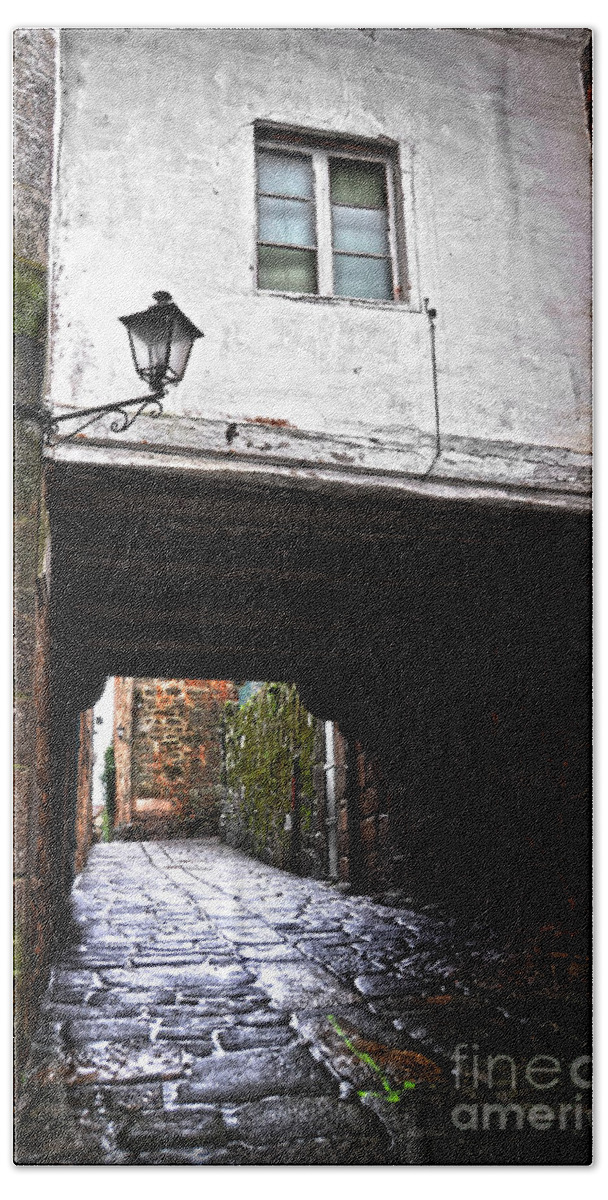 Ancient Bath Sheet featuring the photograph Ancient alley In Tui by RicardMN Photography