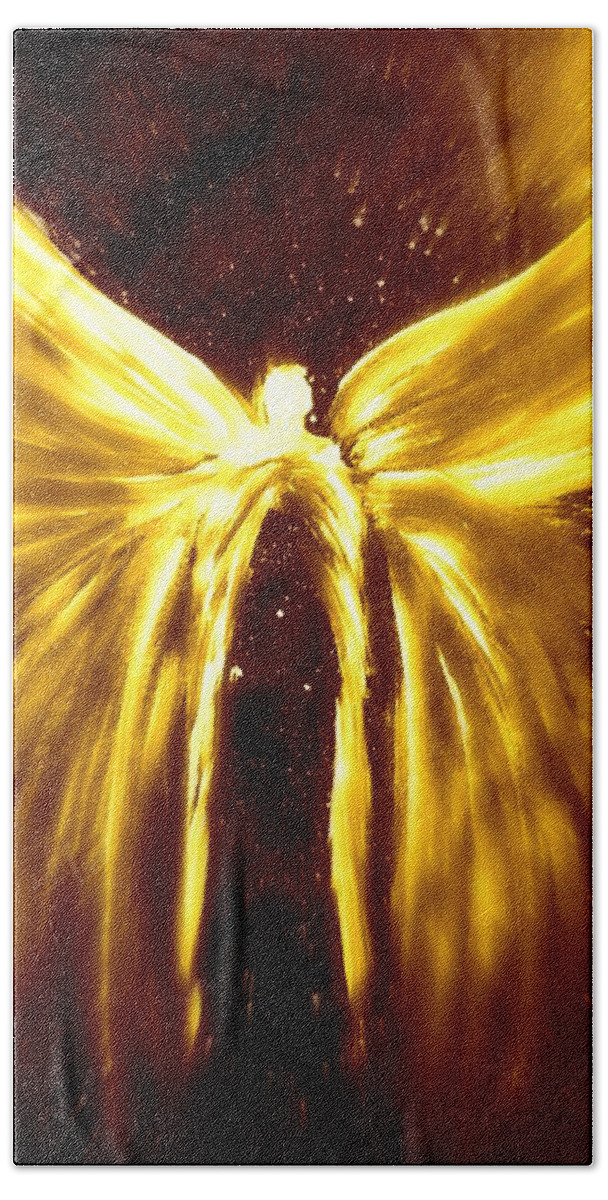 Angels of the Golden Light Anscension Bath Towel for Sale by Alma Yamazaki