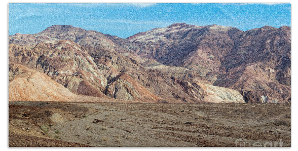 Afternoon Hand Towel featuring the photograph Artist Drive Death Valley National Park by Fred Stearns