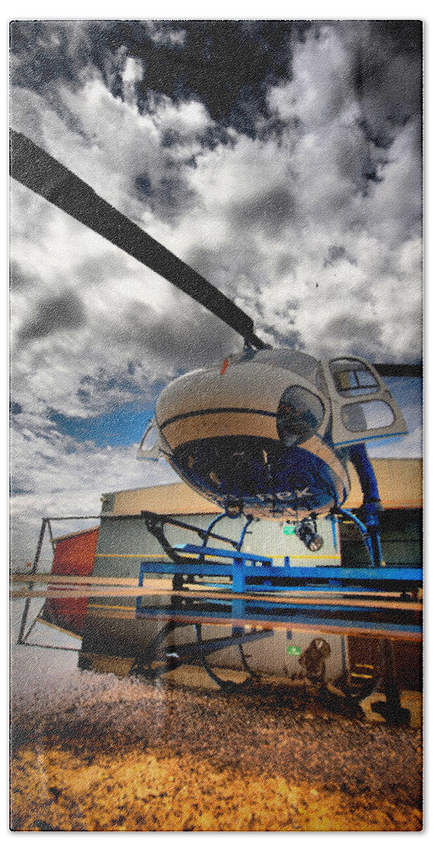 Eurocopter As350 Ecureuil (squirrel) Hand Towel featuring the photograph Artistic Squirrel by Paul Job