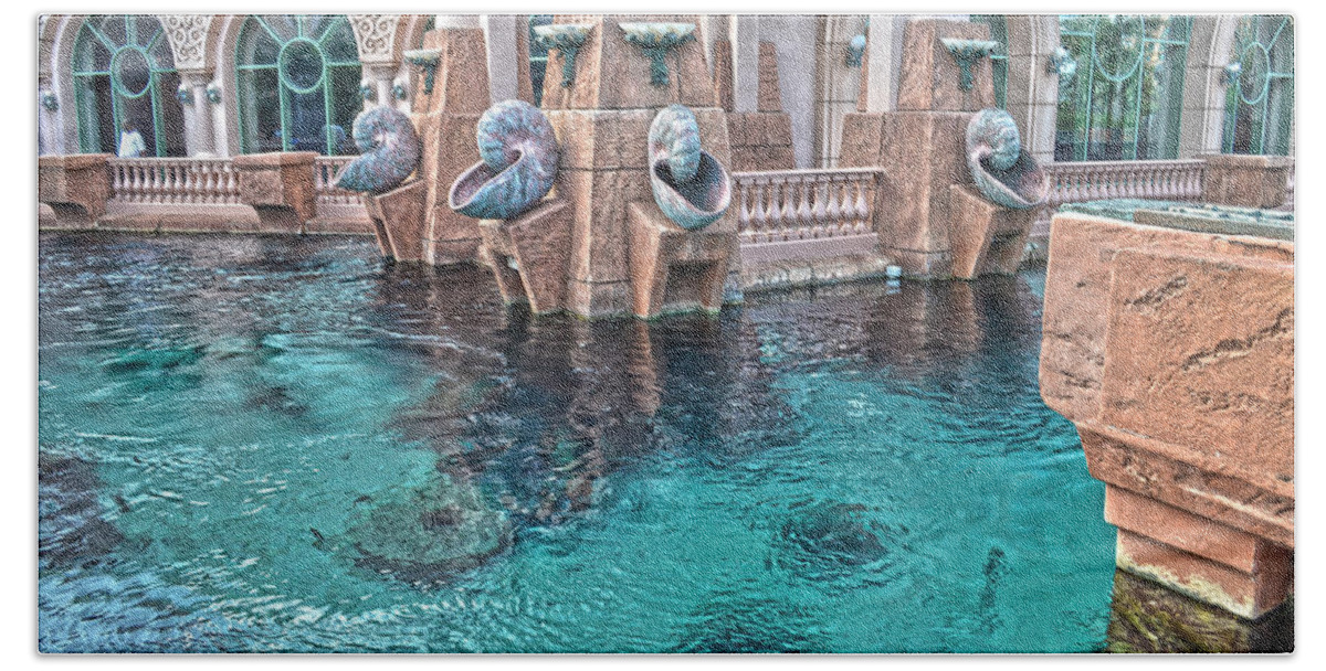 Atlantis Bath Towel featuring the photograph Atlantis resort in the Bahamas by Timothy Lowry