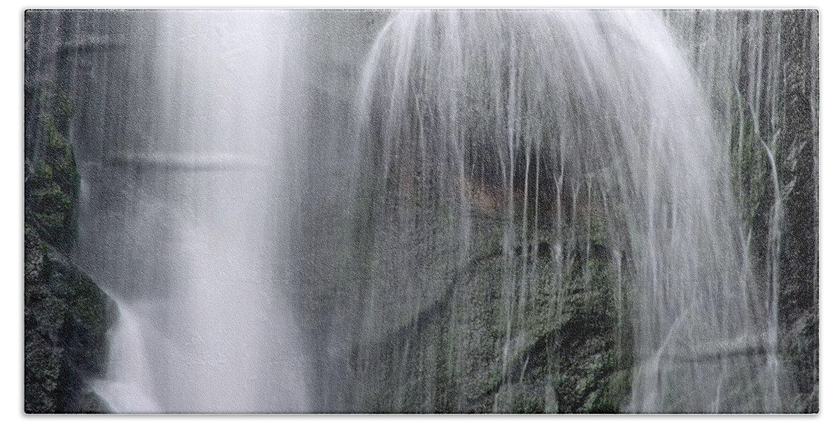 Landscape Bath Towel featuring the digital art Australian Waterfall 3 by Tim Richards