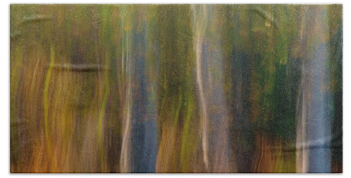 Abstract Bath Towel featuring the photograph Autumn Abstract by David Kay