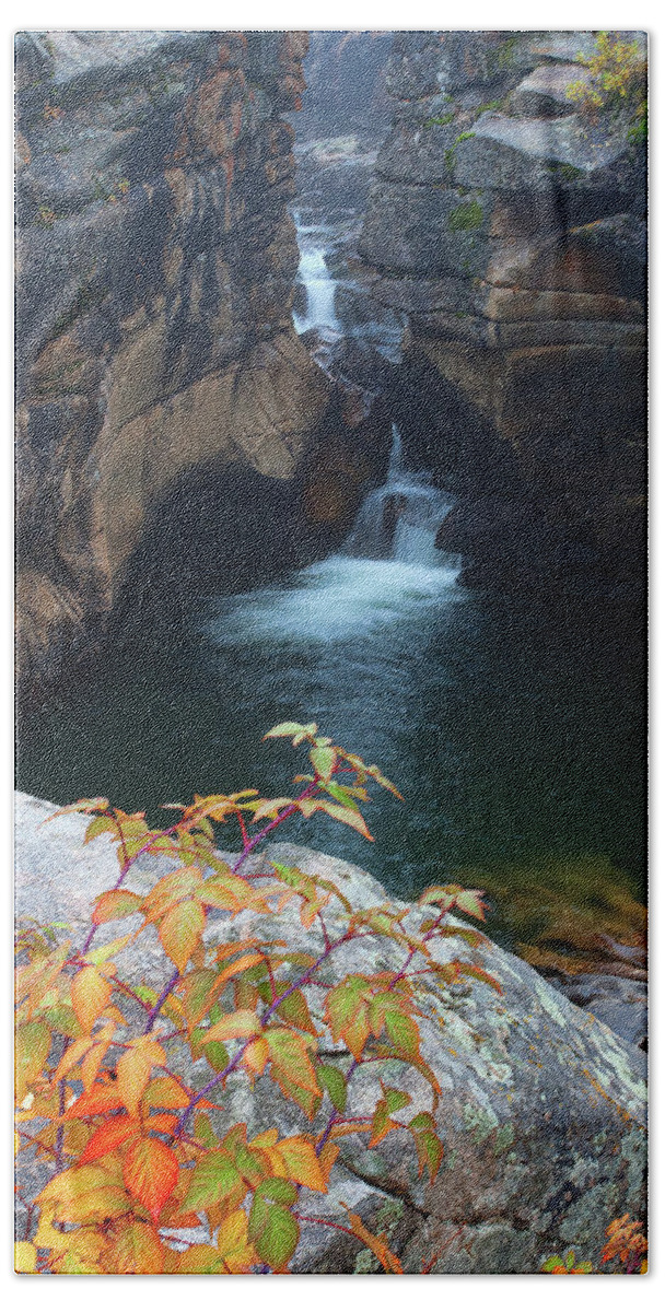 Autumn Colors Bath Towel featuring the photograph Autumn at the Grotto by Jim Garrison