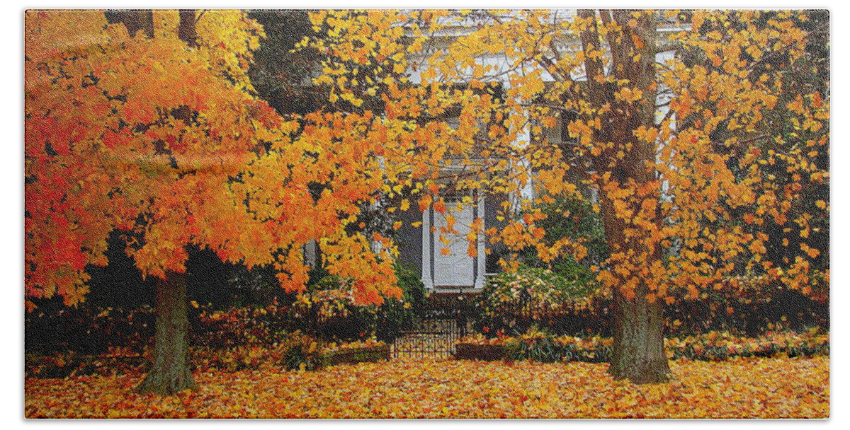 Fine Art Hand Towel featuring the photograph Autumn Homecoming by Rodney Lee Williams