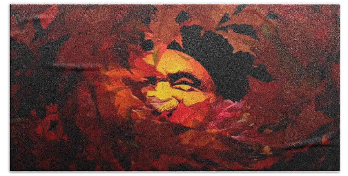 Autumn Bath Towel featuring the photograph Autumn Sun by Micki Findlay