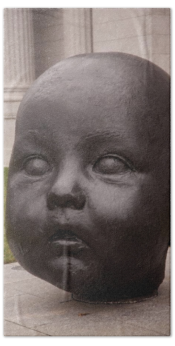 Giant Baby Head Bath Towel featuring the photograph Baby Head by Allan Morrison