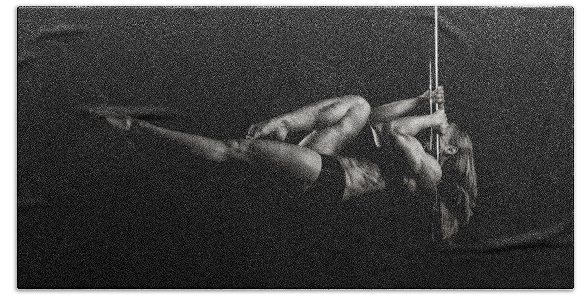 Pole Bath Towel featuring the photograph Balance of Power 2012 series #9 Intense by Monte Arnold