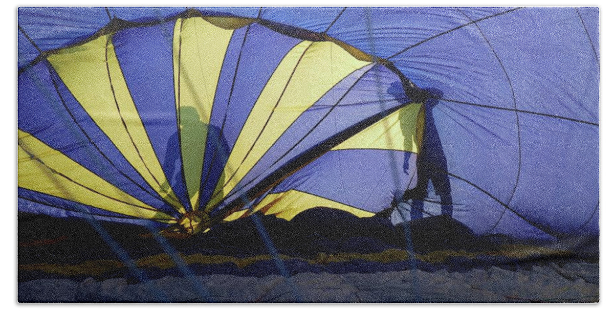 Silhouette Hand Towel featuring the photograph Balloon Fantasy 4 by Allen Beatty