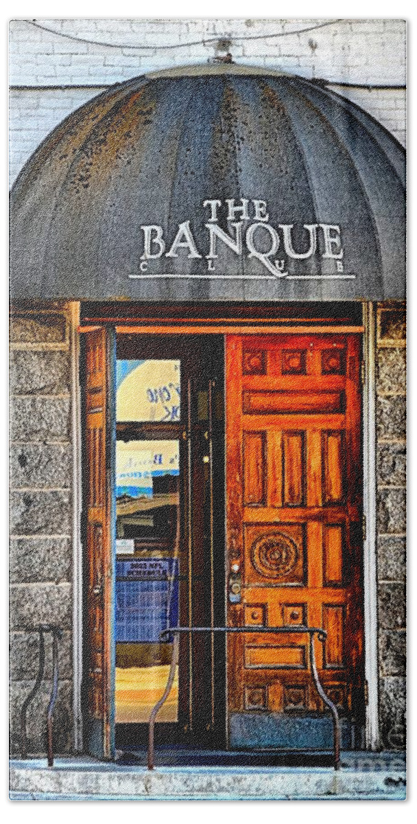 Abstract Hand Towel featuring the photograph Banque by Lauren Leigh Hunter Fine Art Photography