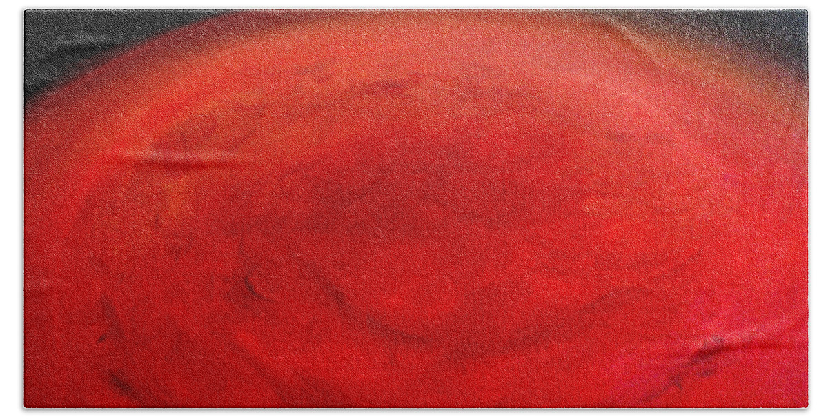 John Carter Of Mars Bath Towel featuring the painting Barsoom Mars The Red Planet by Katy Hawk