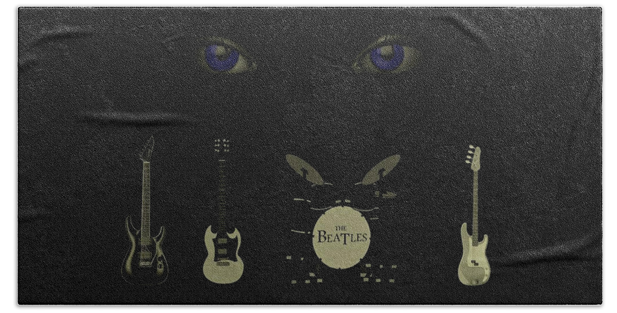 Beatles Hand Towel featuring the digital art Beatles Something by David Dehner