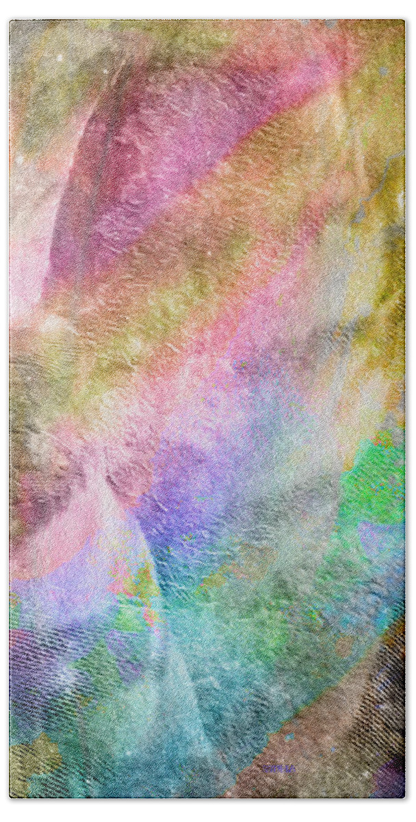 Abstract Hand Towel featuring the photograph Beautiful Mind by Kathy Bassett