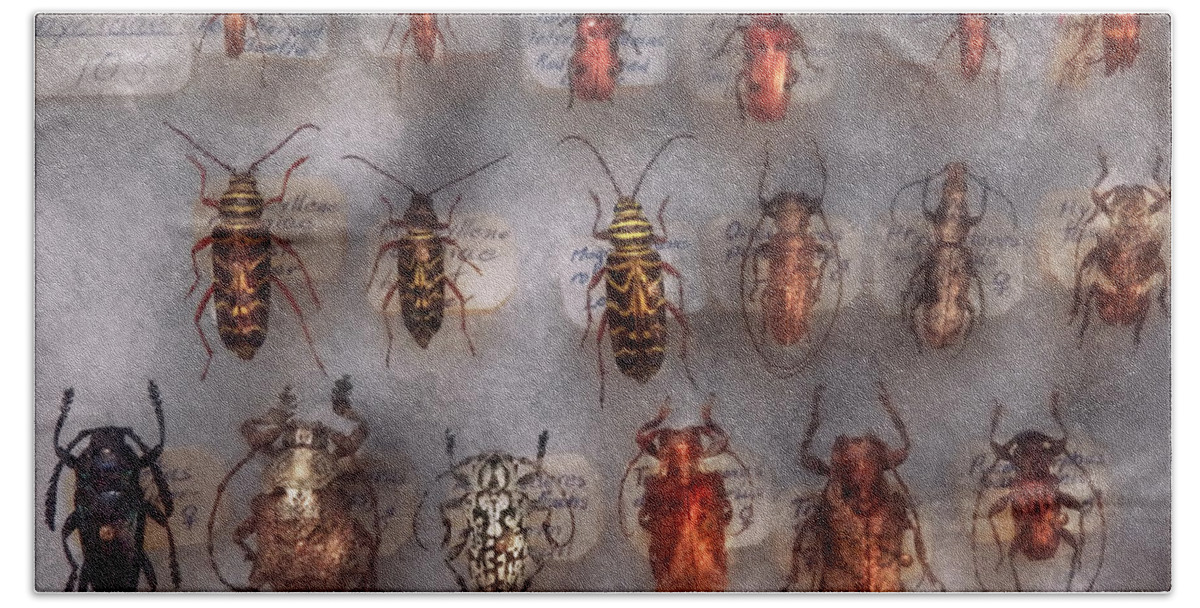 Bugs Hand Towel featuring the photograph Beetles - The usual suspects by Mike Savad