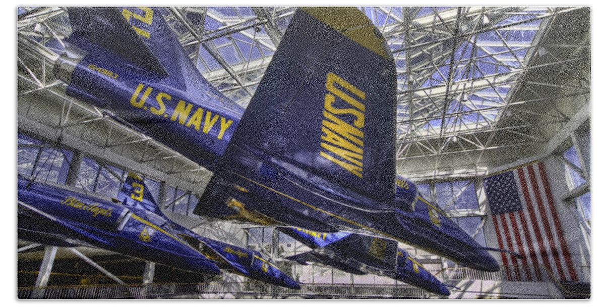 2011 Bath Towel featuring the photograph Blue Angels 2 by Tim Stanley