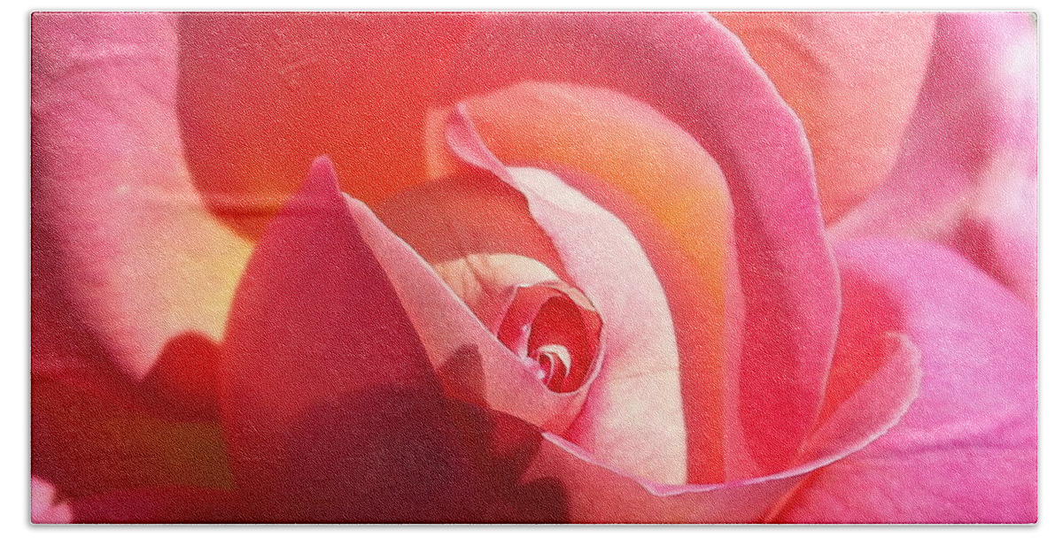 Rose Hand Towel featuring the photograph Blushing Rose by Michele Myers