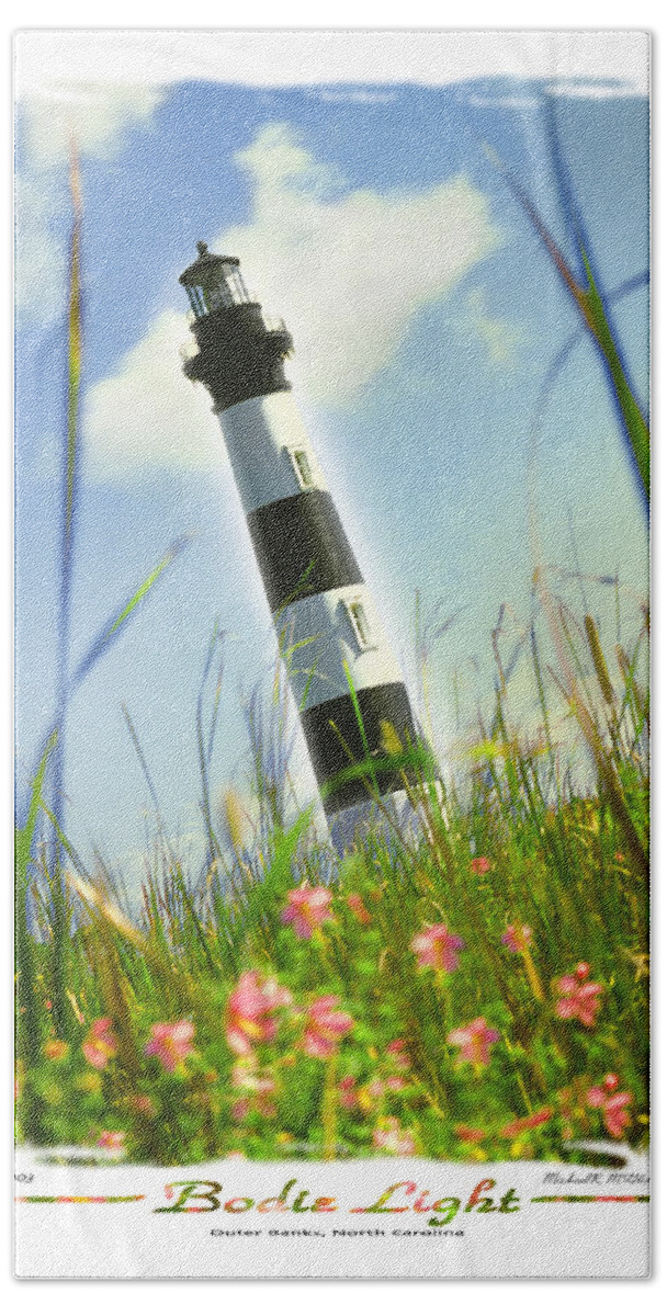 Lighthouse Bath Towel featuring the photograph Bodie Light II by Mike McGlothlen