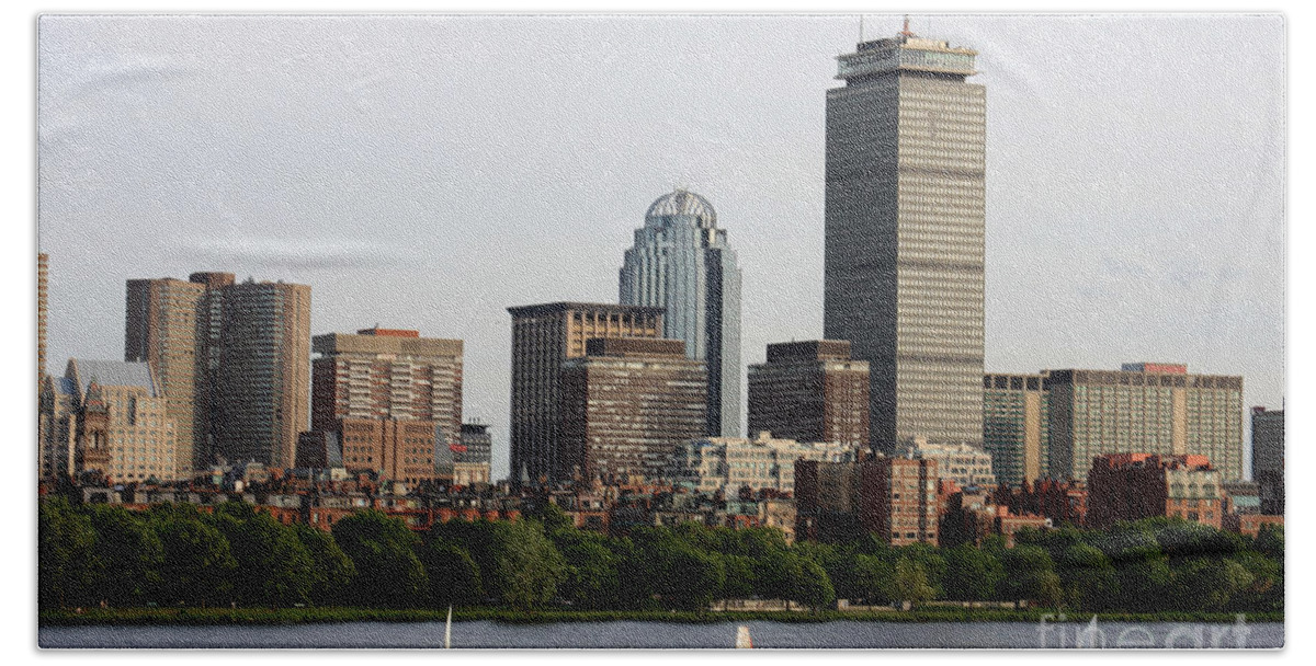 Boston Bath Towel featuring the photograph Boston on the Charles by Jayne Carney
