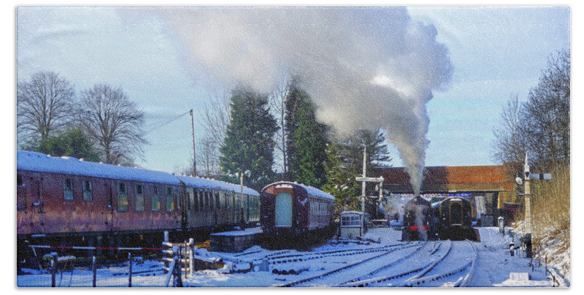 73129 Bath Towel featuring the photograph Breath of Steam by David Birchall