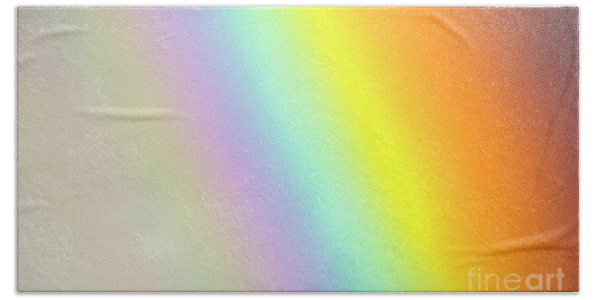 00345486 Hand Towel featuring the photograph Bright Rainbow Spreading Denali N P by Yva Momatiuk John Eastcott