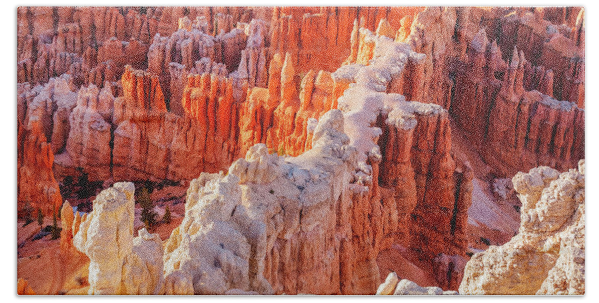 America Hand Towel featuring the photograph Bryce Canyon Hoodoo Landscape - Utah by Gregory Ballos