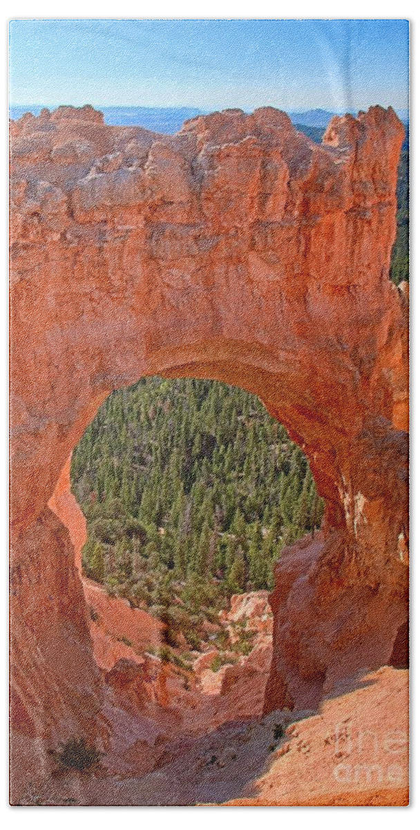 Bryce Canyon Bath Towel featuring the photograph Bryce Pink Arch by Adam Jewell