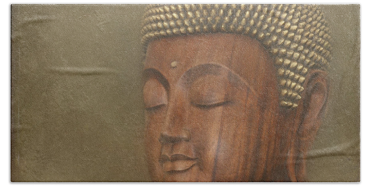 Aloha Bath Towel featuring the photograph Buddha by Sharon Mau