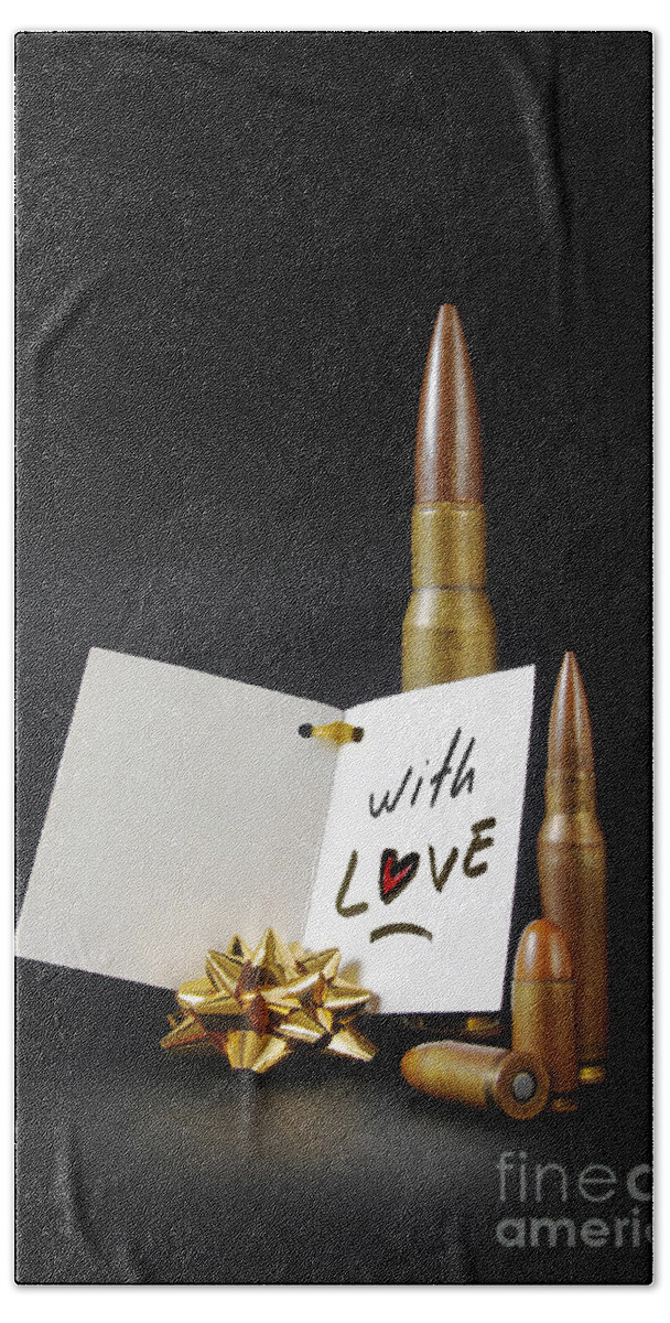 Ammo Hand Towel featuring the photograph Bullets For You by Carlos Caetano