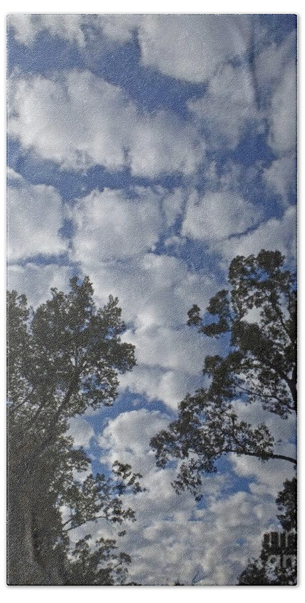 Clouds Bath Towel featuring the photograph Burden Sky by Lizi Beard-Ward