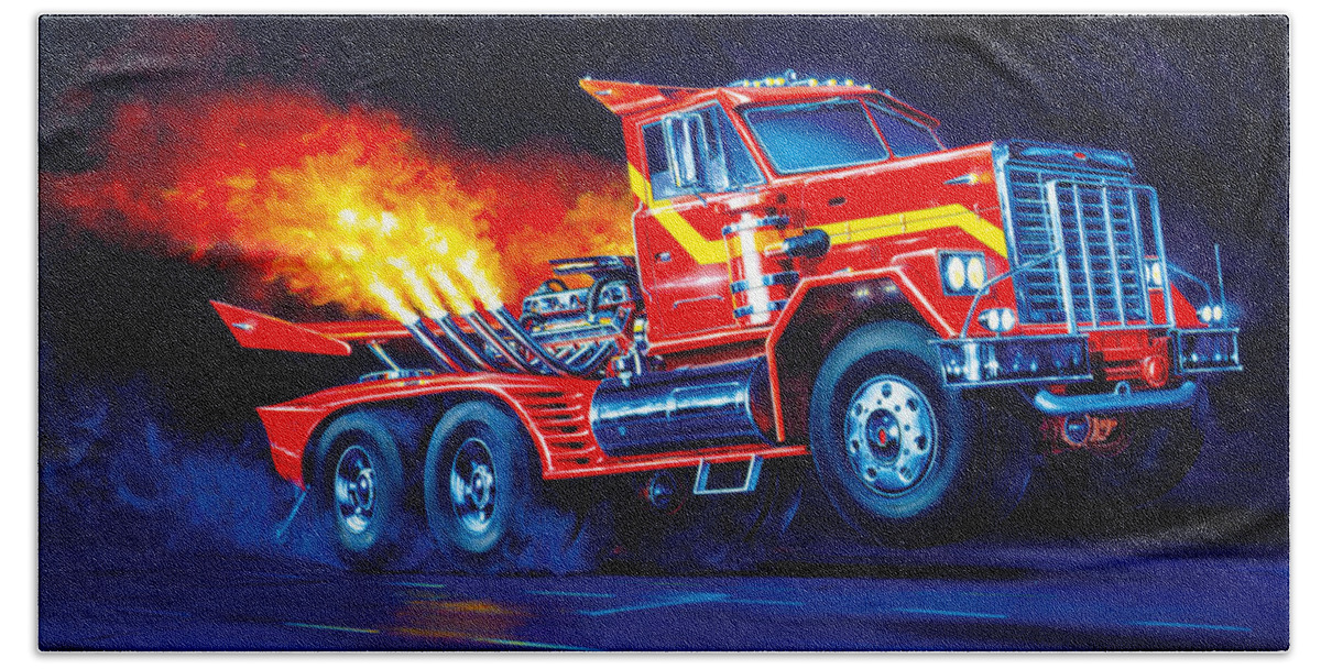 Driving Hand Towel featuring the photograph Burn Out by MGL Meiklejohn Graphics Licensing