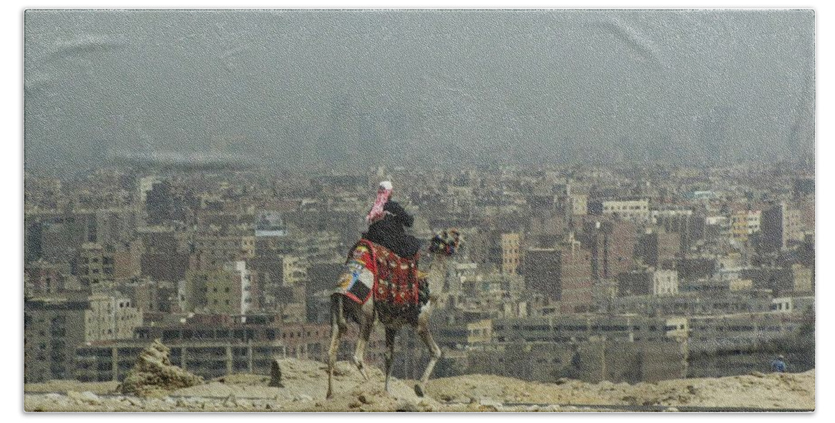 Camel Bath Towel featuring the photograph Cairo Egypt by Jennifer Wheatley Wolf