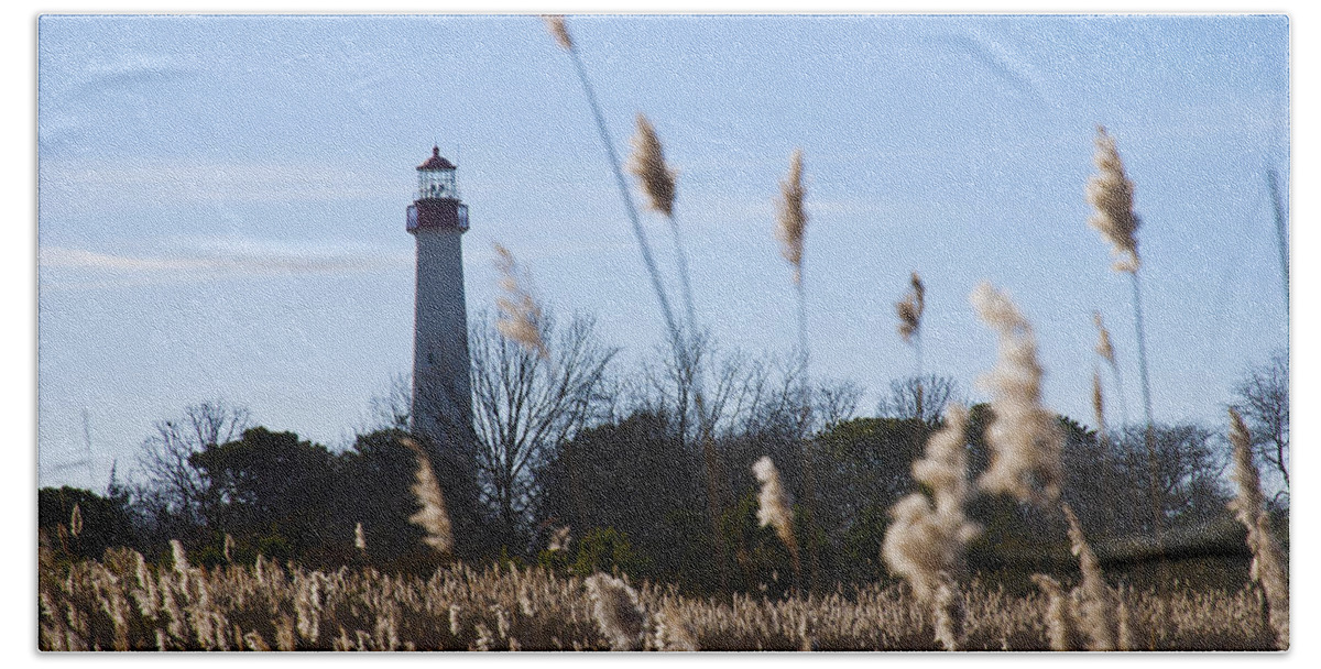 Cape May Hand Towel featuring the photograph Cape May Light by Jennifer Ancker