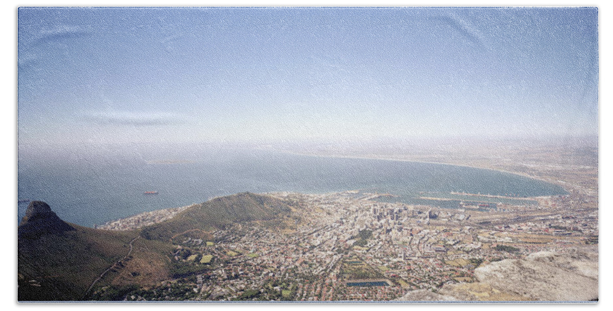 Cape Town Hand Towel featuring the photograph Cape Town Panorama by Shaun Higson