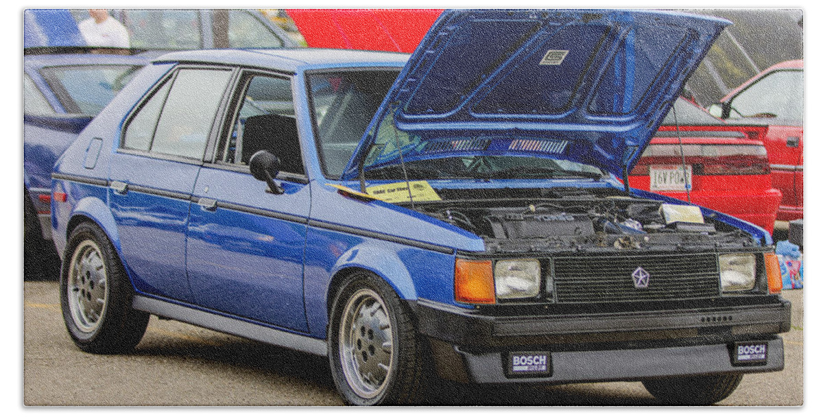 Dodge Omni Glh Hand Towel featuring the photograph Car Show 078 by Josh Bryant