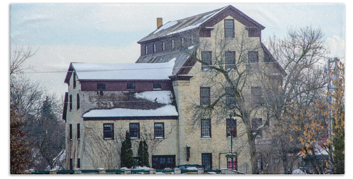 Architecture Hand Towel featuring the photograph Cedarburg Mill by Susan McMenamin